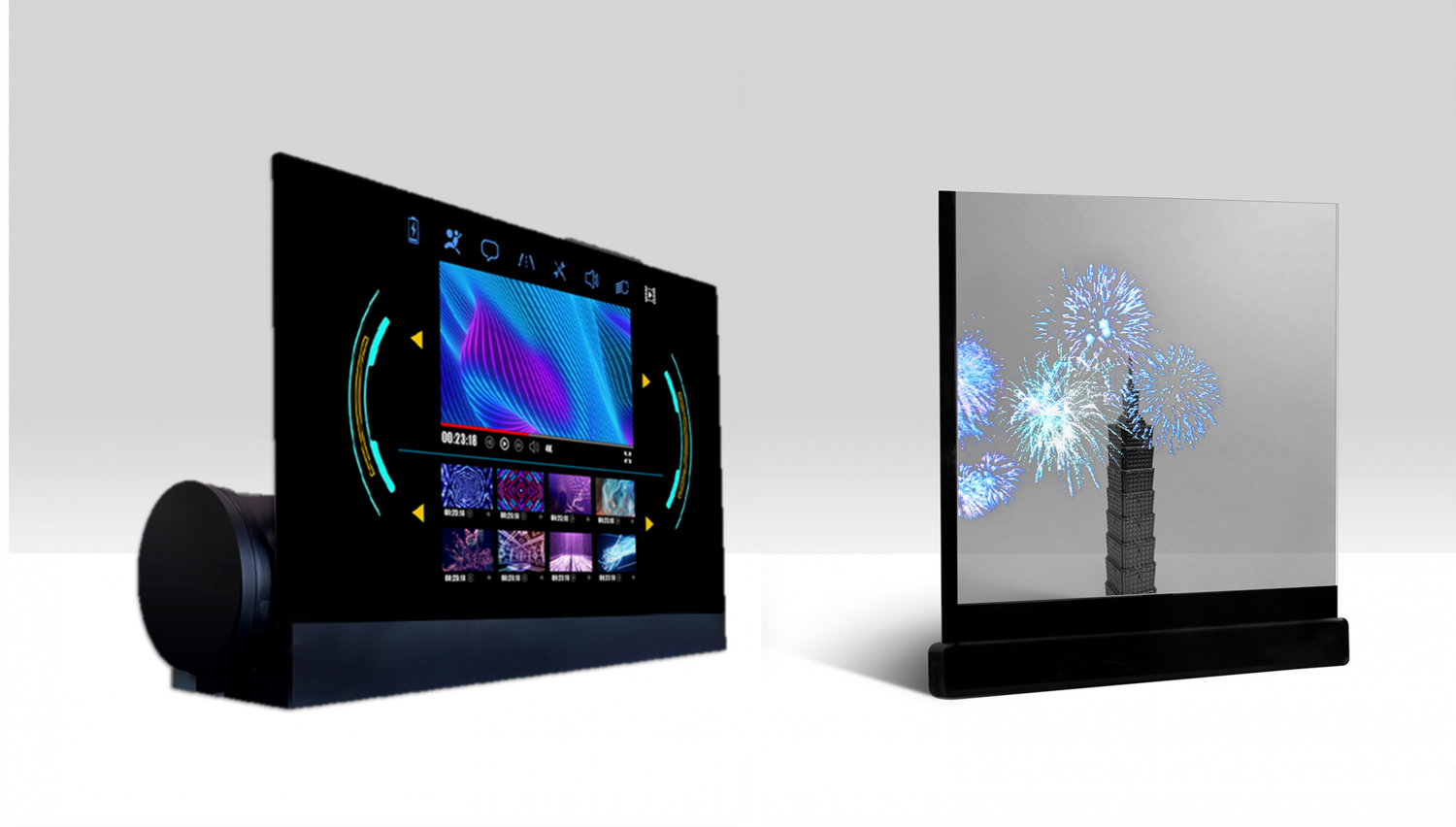 可卷式、折迭性、高透明